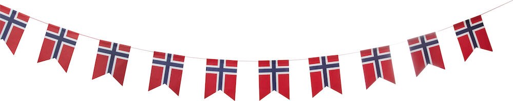 NORSK FLAGG PAPIRBANNER 4M