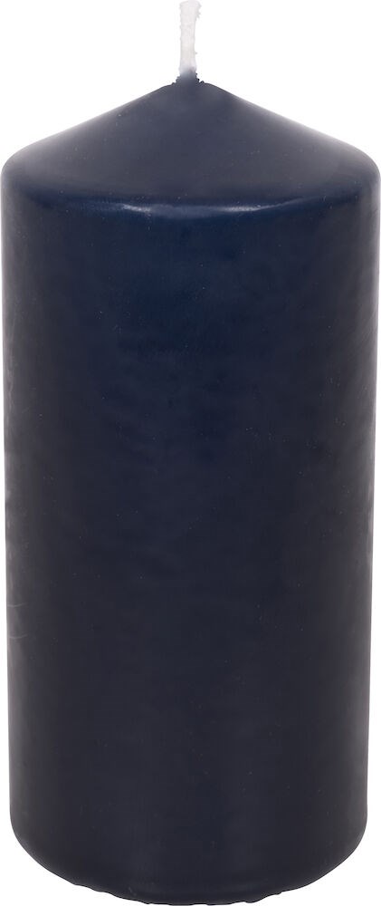 Stearin kubbelys Blå, 5,7x12cm