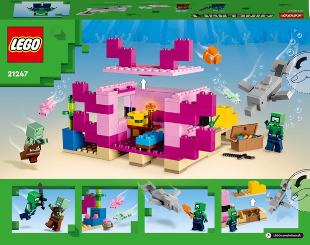 LEGO Minecraft Axoloti-huset