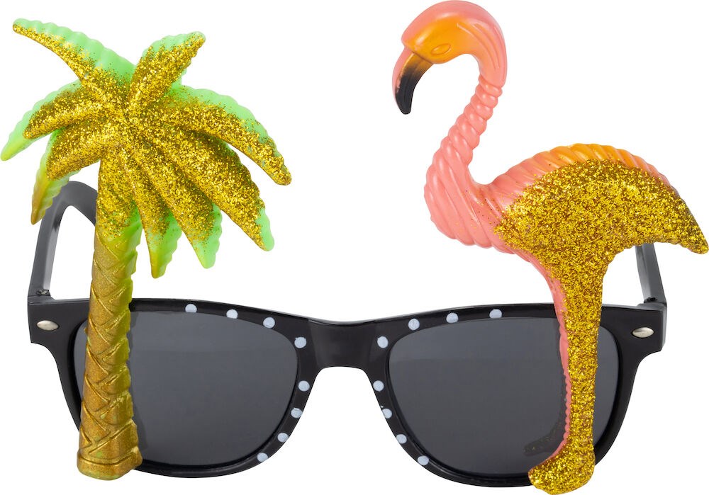 Morobriller Flamingo og Palme Glam