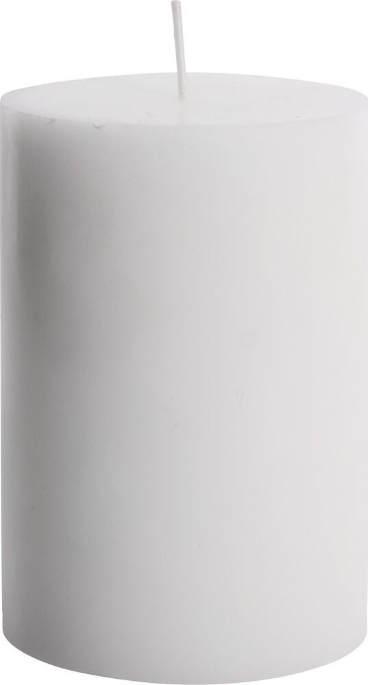 Stearin kubbelys, Hvit 10cm