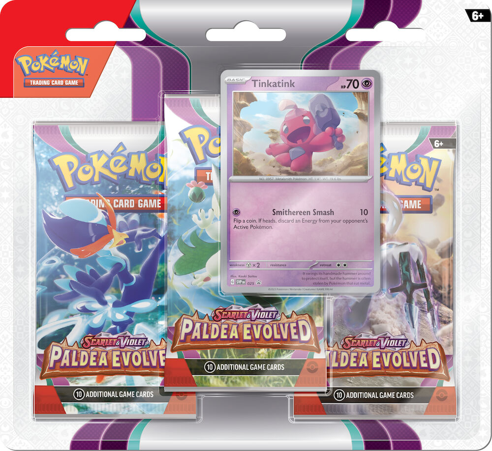 Pokemon Paldea Evolved 3pk SV Blister
