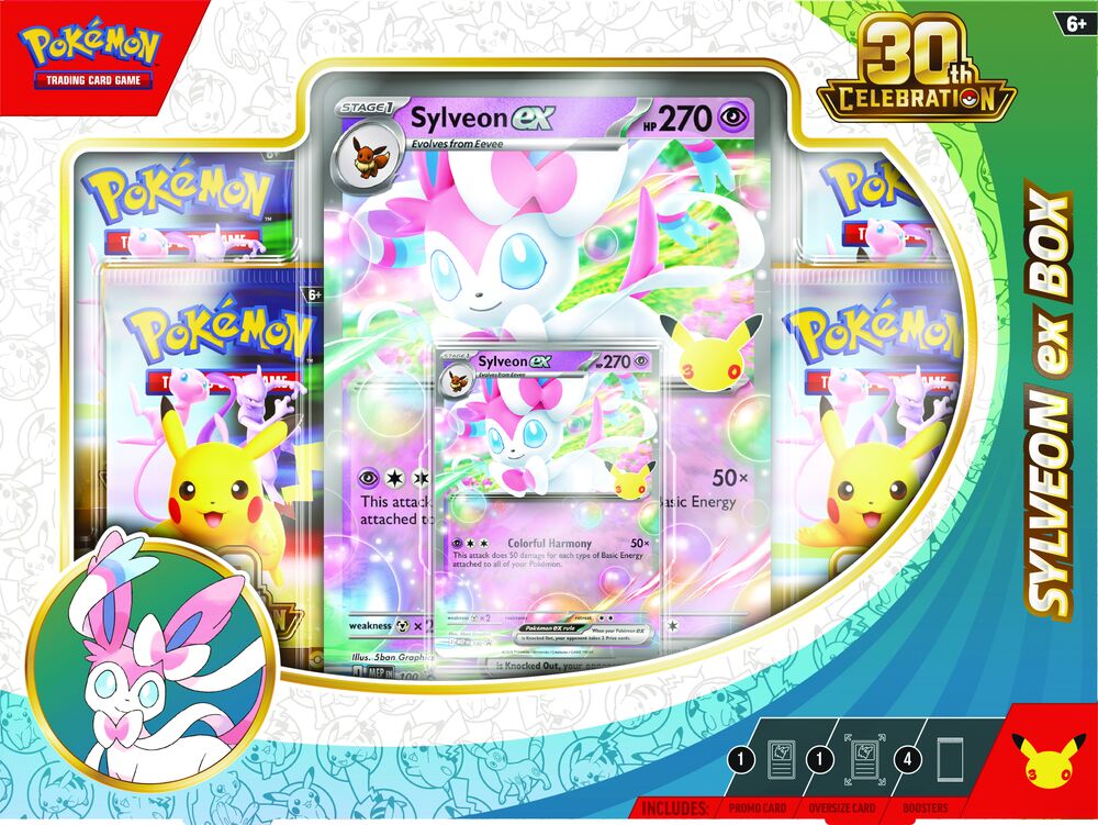 Pokémon Stor Gaveeske Sylveon Ex & Grninja Ex 30th