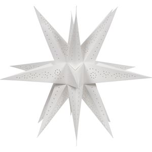 Papirstjerne 3D, hvit Ø60cm