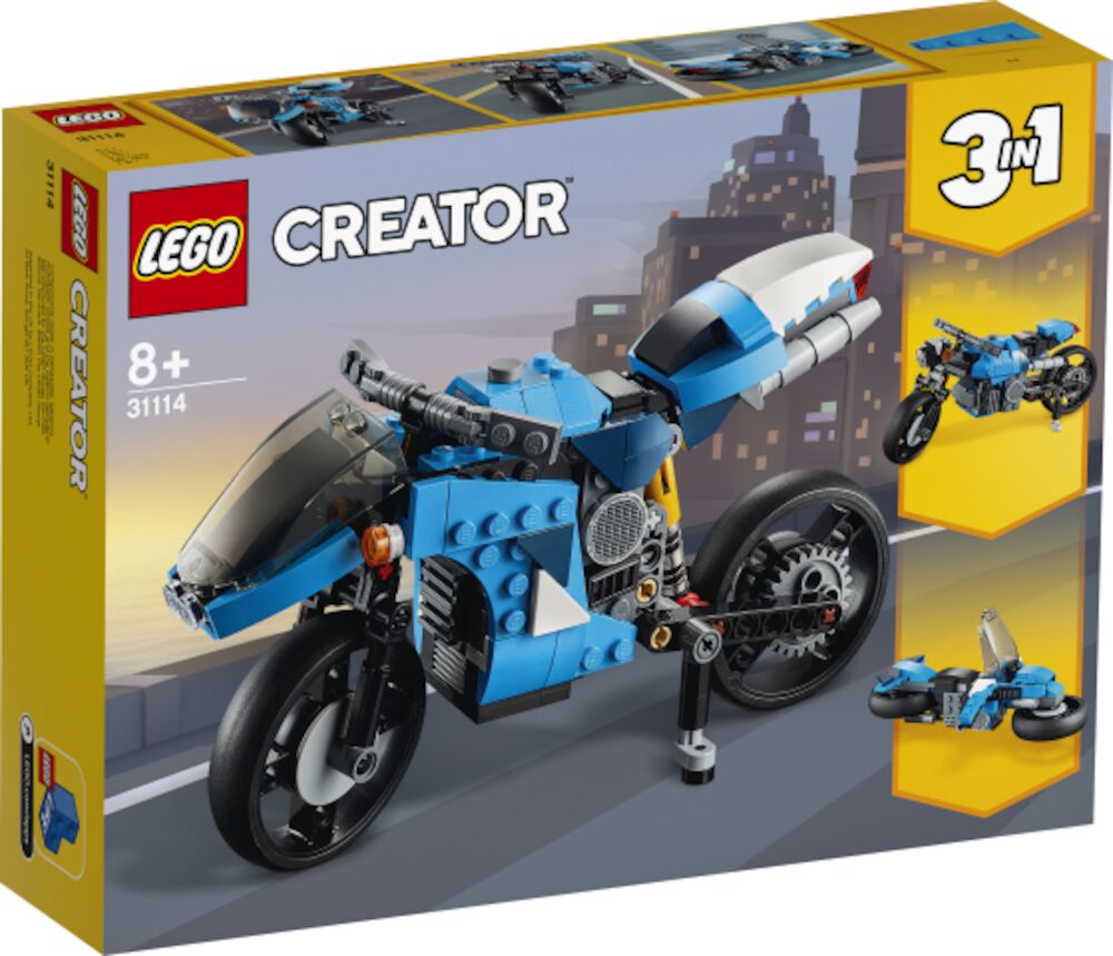 hvis lanthan telt LEGO Creator Supermotorsykkel