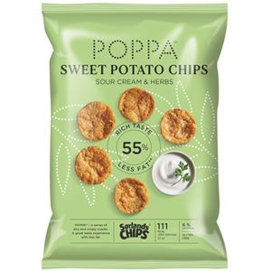 Poppa Sweet Potato chips 75g