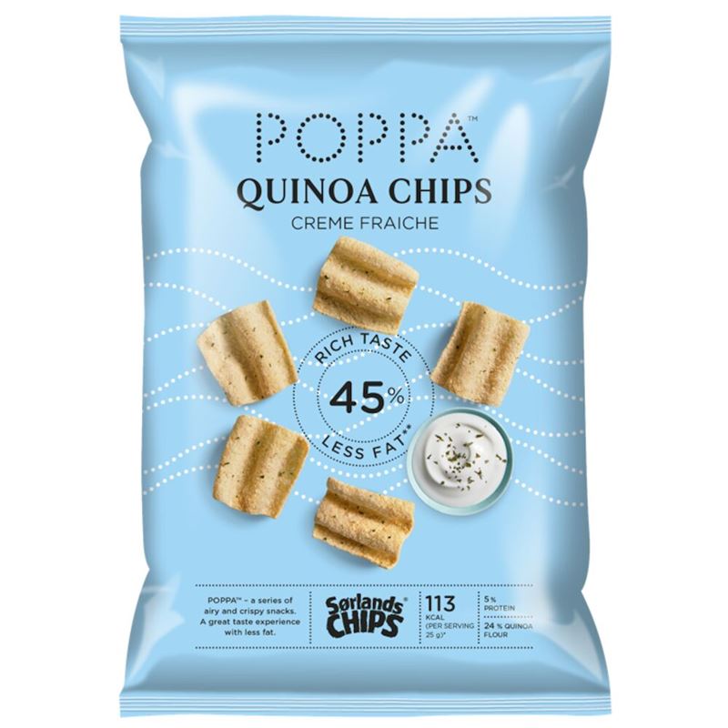 Poppa Quinoa Chips creme Fraiche 60g
