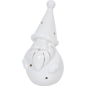 Julenisse keramikk med ledlys