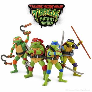 Turtles Mutant Mayhem basic figurer, assortert
