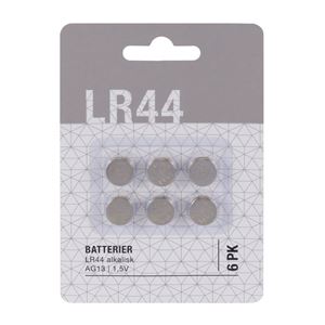 LR44_AG13 Alkalisk knappcellebatteri 1,5V 6pk