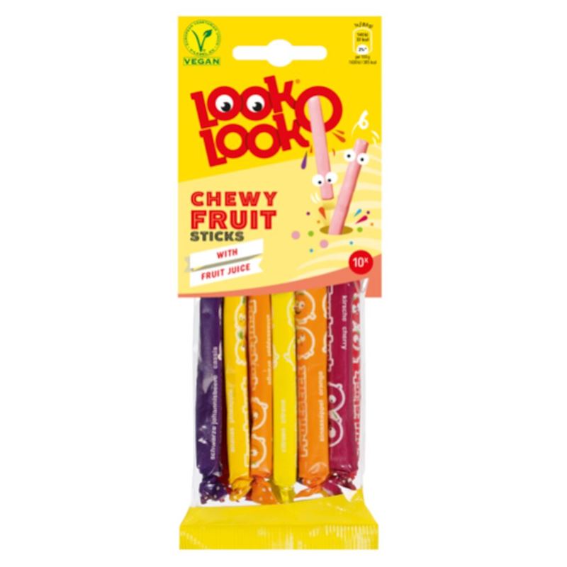 LOOK-O-LOOK CHEWY FRUIT STICKS 85G