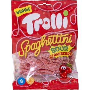 Trolli spaghetti jordbær 100g
