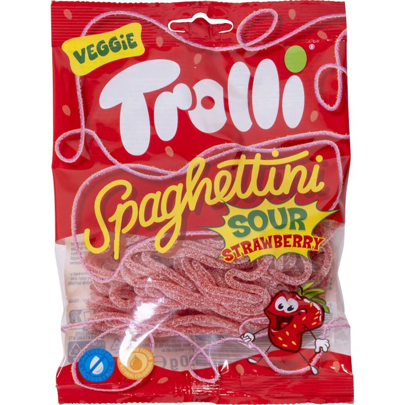 Trolli spaghetti jordb&#230;r 100g